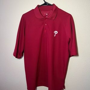 Antigua Philadelphia Phillies Embroidered Desert Dry Golf Polo Shirt SZ M
